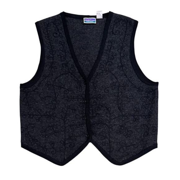 Vintage 1980's North Crest The Spirit of Adventure Wool Vest Size XL QUICK SHIP - Picture 1 of 2